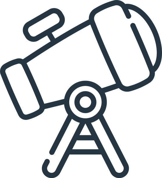 望远镜图标望远镜可编辑的笔触图片下载