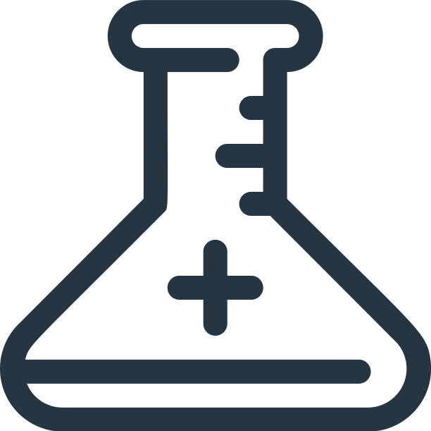 烧瓶图标孤立的白色背景轮廓图片下载