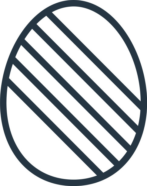 复活节彩蛋图标复活节彩蛋可编辑的中风复活节图片下载