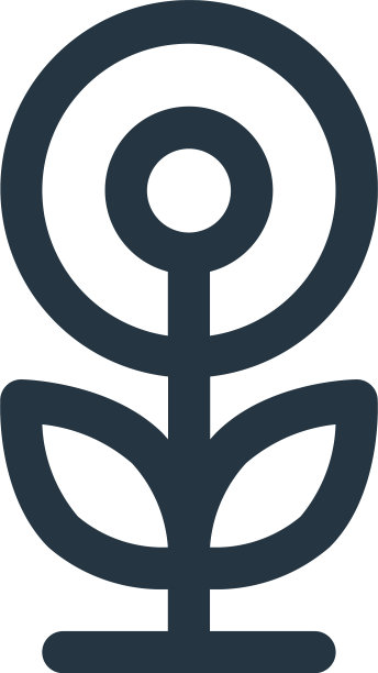 花图标花可编辑的笔触花线性图片下载