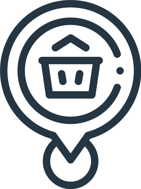 购物袋图标孤立的白色背景图片下载