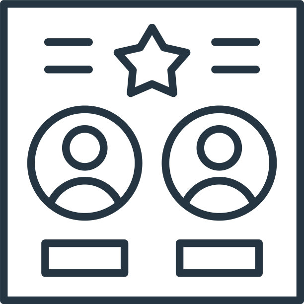 Co leaders图标孤立在白色背景上图片下载