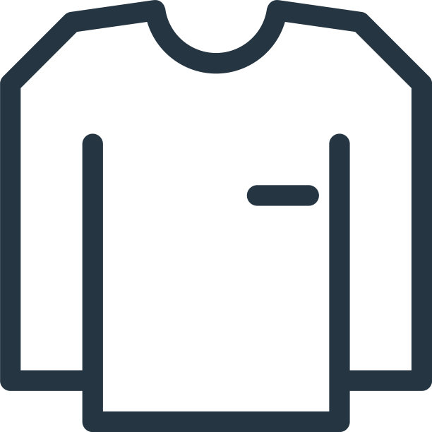 衬衫图标孤立在白色背景轮廓图片下载