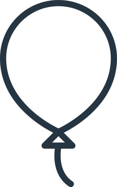 气球图标气球可编辑的描边气球图片下载