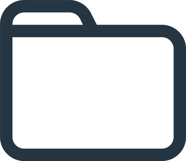 文件夹图标孤立在白色背景大纲上图片下载