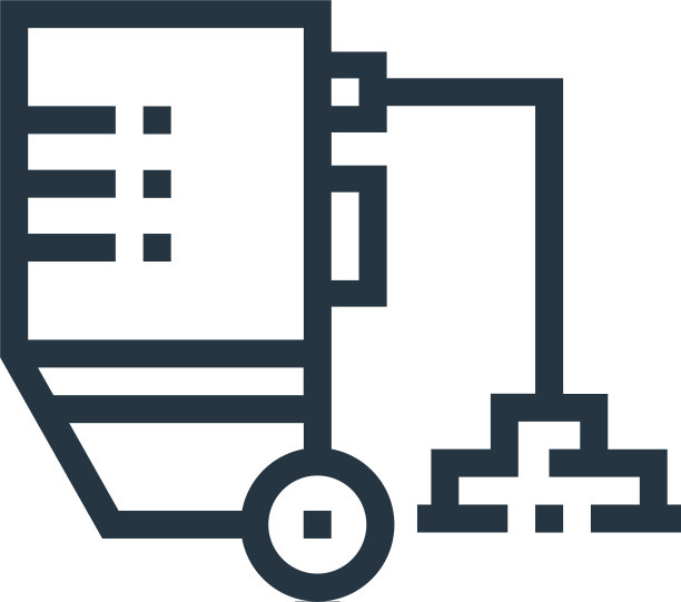 地板抛光器图标孤立的白色背景图片下载