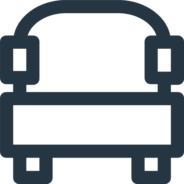 沙发图标沙发可编辑笔触沙发线性符号图片下载