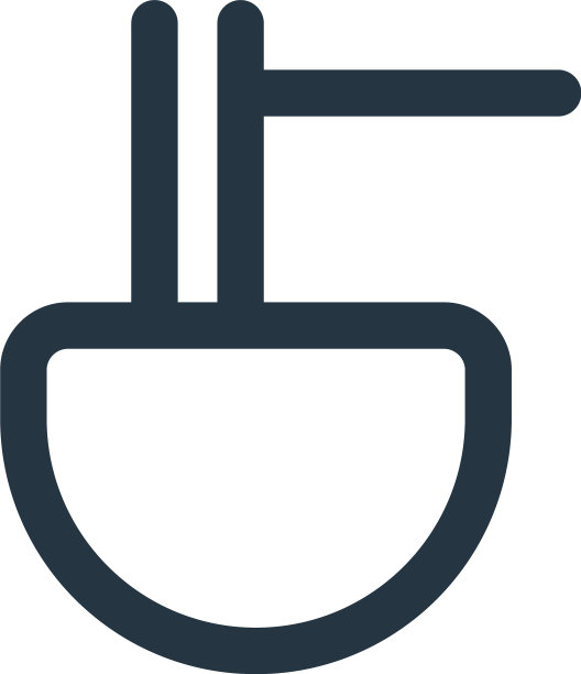 面条图标孤立在白色的背景轮廓图片下载