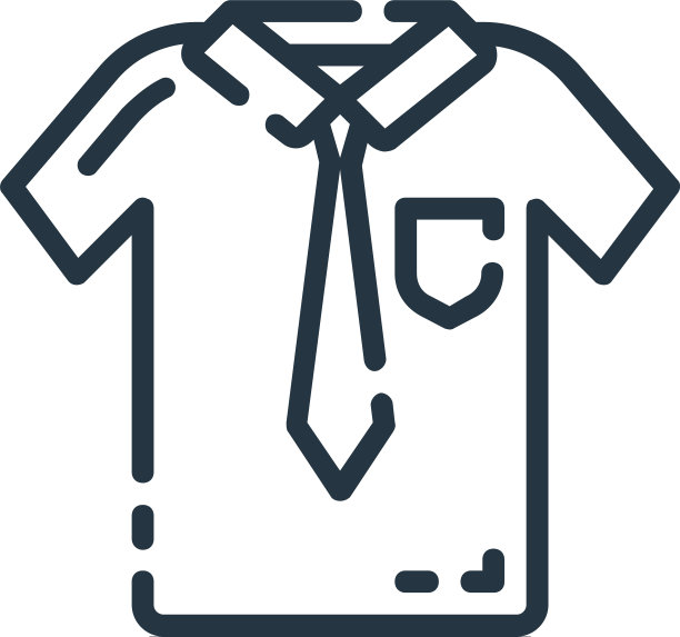 衬衫图标孤立的白色背景轮廓图片下载