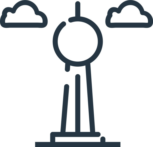 Fernsehturm柏林图标孤立在白色图片下载