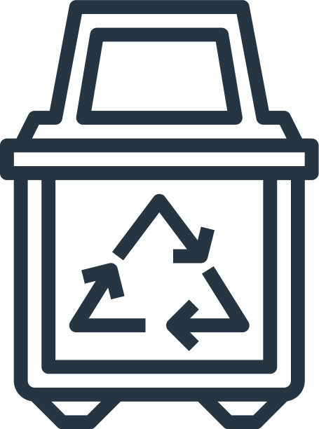 回收站图标隔离在白色背景图片下载