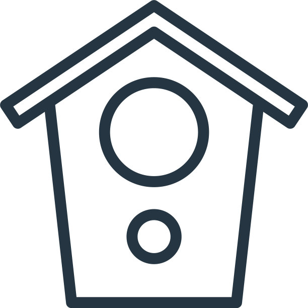 鸟屋图标鸟屋可编辑描鸟图片下载