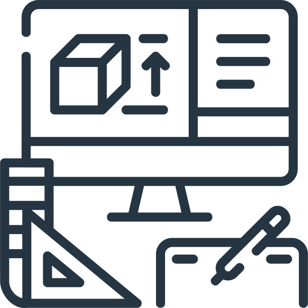 产品设计图标孤立在白色背景上图片下载