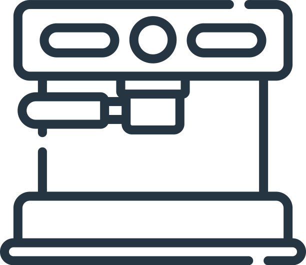 咖啡机图标咖啡机可编辑的笔触图片下载