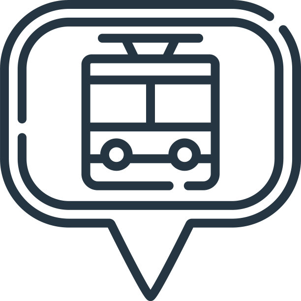 火车站图标孤立的白色背景图片下载