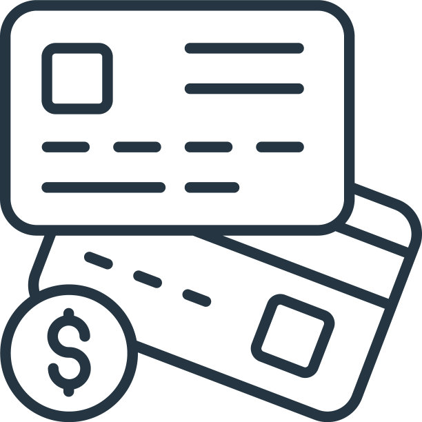 信用卡图标孤立在白色背景图片下载