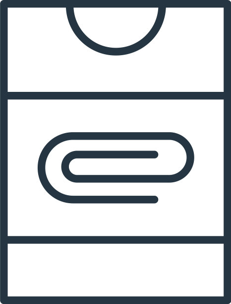 回形针图标孤立在白色背景图片下载