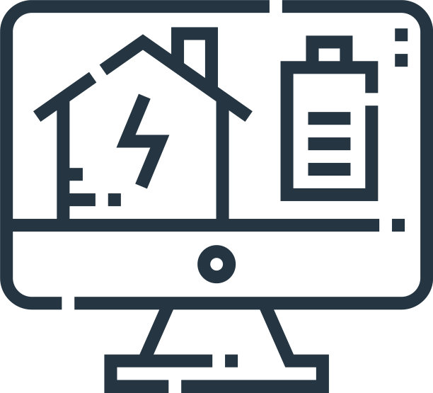 能源图标孤立在白色背景轮廓图片下载