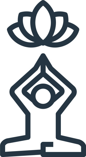 放松图标孤立在白色背景图片下载