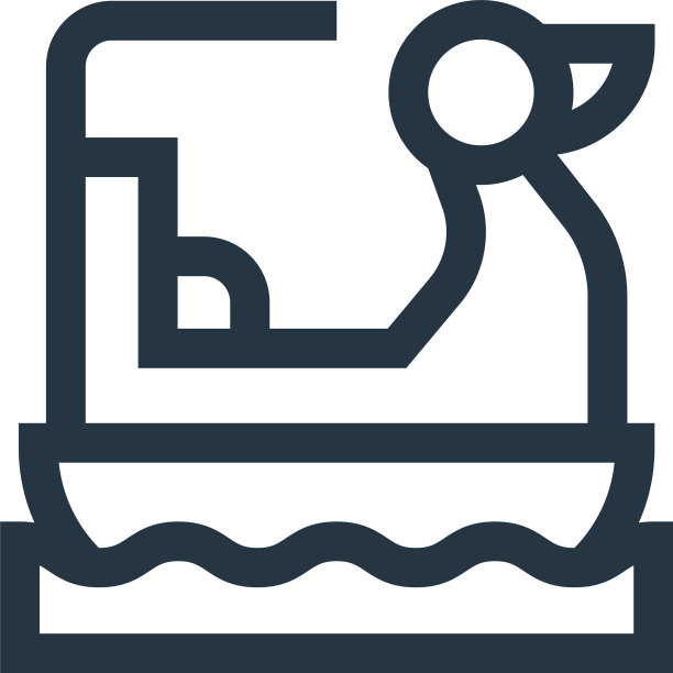 脚踏船图标脚踏船可编辑笔触脚踏图片下载