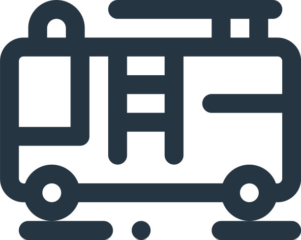 消防车图标消防车可编辑中风火灾图片下载