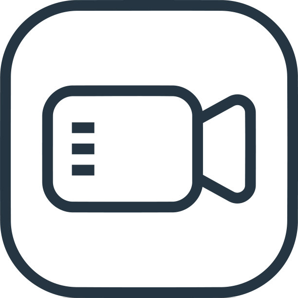 摄像机图标孤立在白色背景上图片下载