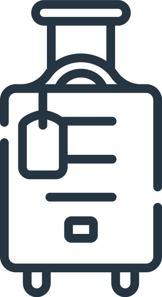 旅行图标孤立在白色背景大纲图片下载