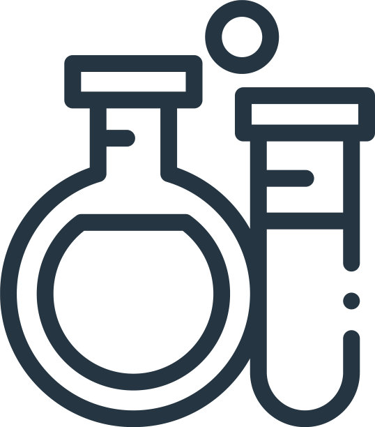 试管图标孤立在白色背景上图片下载