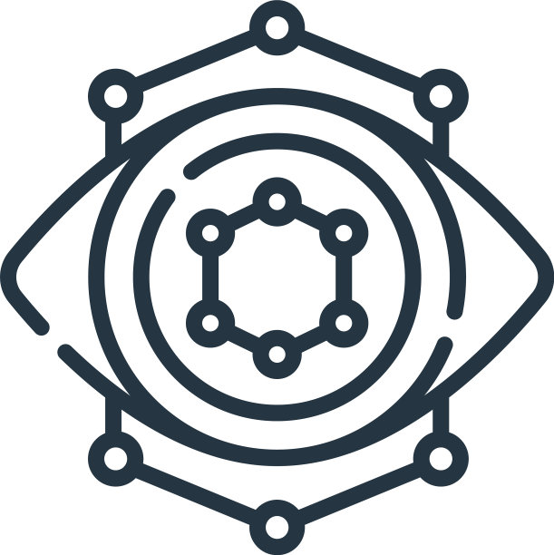 眼睛图标孤立在白色背景轮廓图片下载