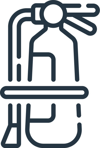 灭火器图标孤立在白色上图片下载