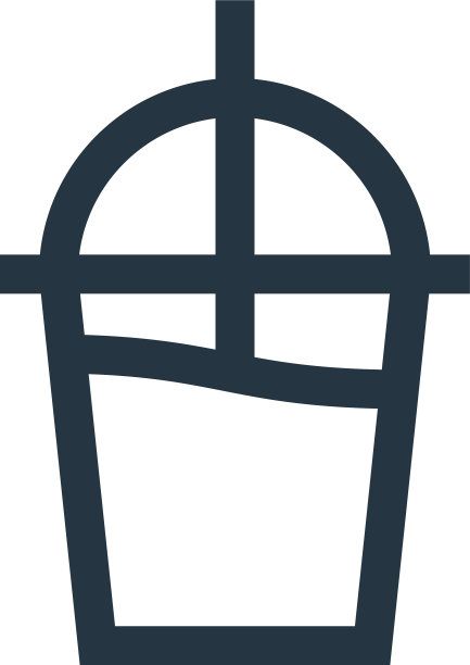 冰沙图标孤立的白色背景图片下载