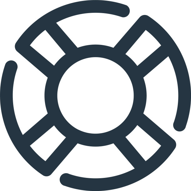 救生圈图标孤立的白色背景图片下载