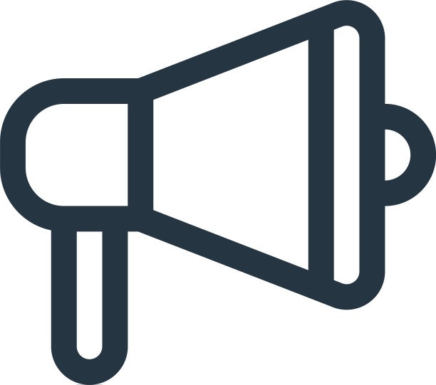 扩音器图标孤立的白色背景图片下载