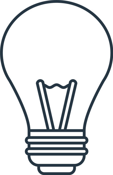 灯泡图标灯泡可编辑的笔触灯图片下载