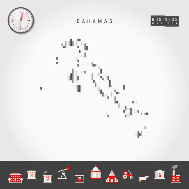 垂直线代表巴哈马群岛的条纹图片下载