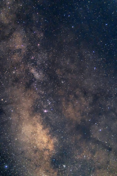 银河系，宇宙中有发光的恒星和行星图片下载