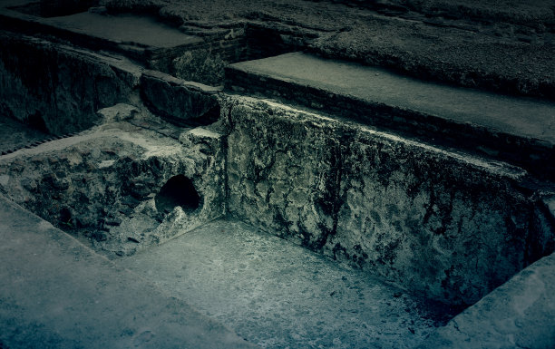 结构外观，古哈曼在Purana奇拉，印度德里图片下载