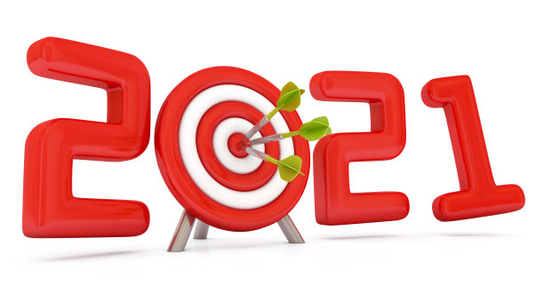 用飞镖迎接2021年新年图片下载