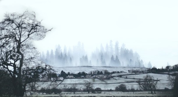 约克郡山谷风景如画图片下载