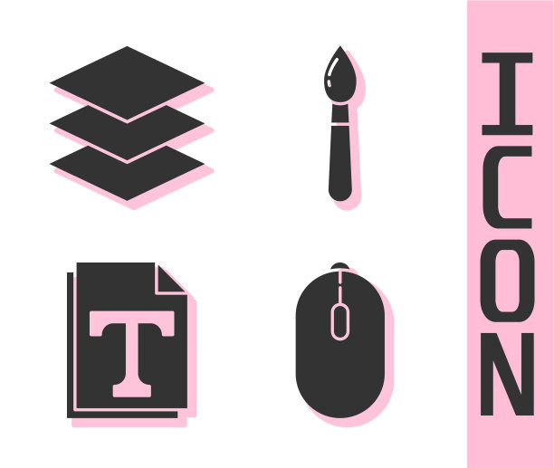 设置鼠标图层文本文件和文档图片下载