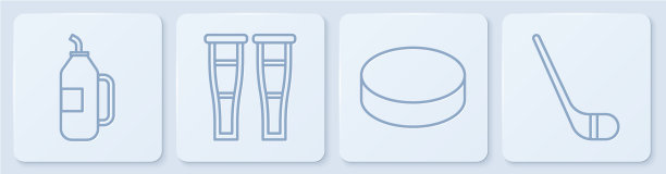定线健身摇床冰球拐杖或图片下载