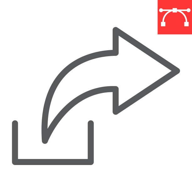 共享线图标UI和按钮箭头符号图片下载