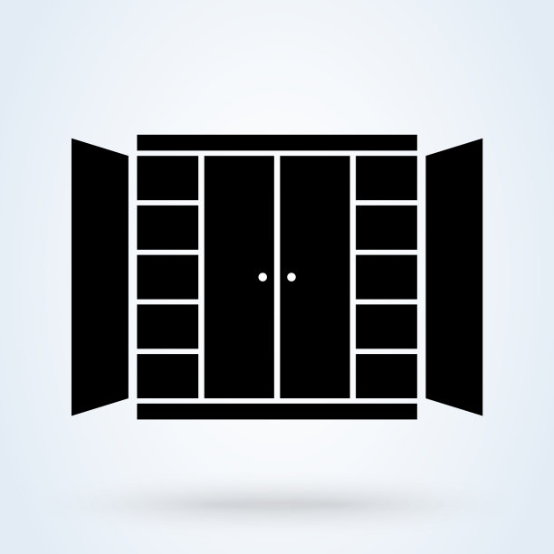 衣柜图标简单现代的设计图片下载