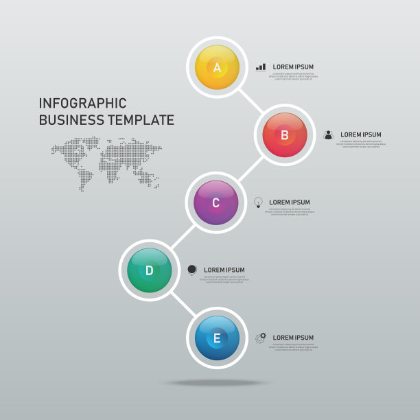 商业信息图设计元素模板图片下载