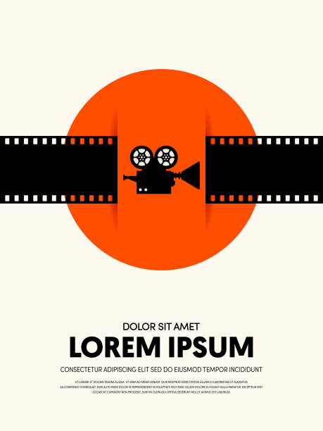 电影和电影现代复古海报图片下载