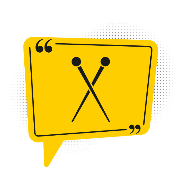 黑色针织针图标孤立在白色图片下载