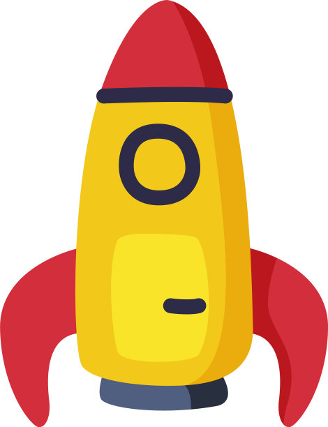 火箭宝宝可爱的彩色物体的孩子图片下载