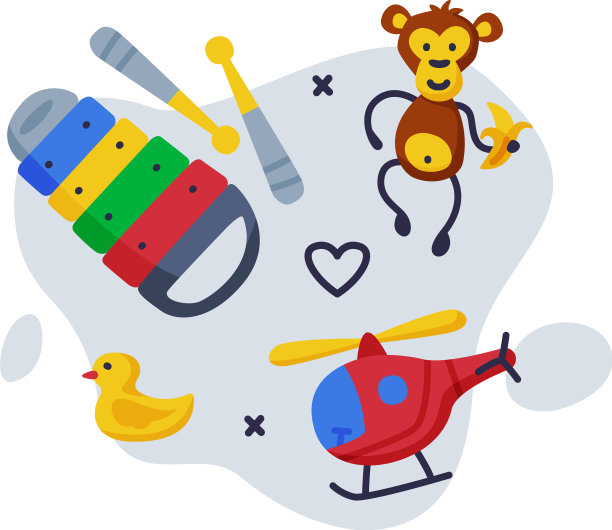 木琴直升机猴子宝宝设置孩子图片下载