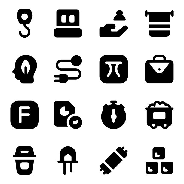 商业字形图标包图片下载