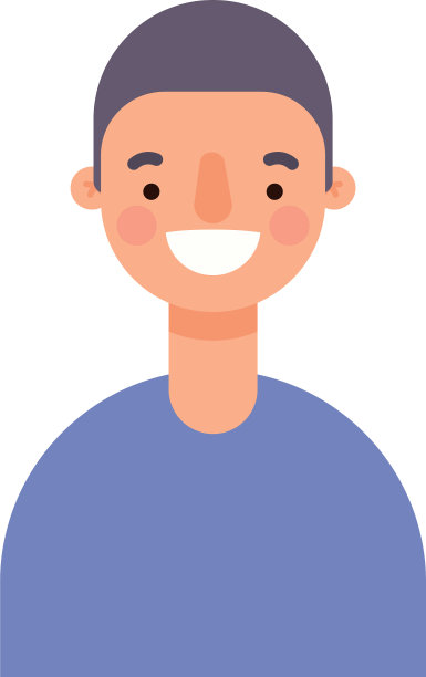 卡通人物阿凡达微笑设计图片下载